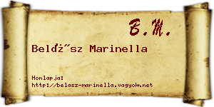 Belász Marinella névjegykártya